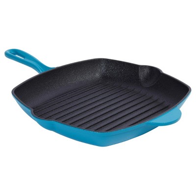 Kitchen HQ Diamond-Infused Ceramic Nonstick Cast Iron Square Grill Pan Refurbished