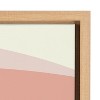 18" x 24" Sylvie Abstract Shapes Landscape Framed Canvas by Apricot and Birch Natural - Kate & Laurel All Things Decor - 3 of 4