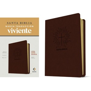 Santa Biblia Ntv, Letra Súper Gigante (Sentipiel, Café Oscuro, Letra Roja) - Large Print (Leather Bound) - 1 of 1