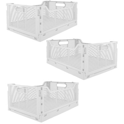 OnDisplay Stackable Folding Desk/Beauty/Closet Storage Crate