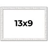 PosterPalooza | Photo Size Textured White Picture Frame - UV Acrylic, Foam Board Backing, Hanging Hardware - 2 of 4