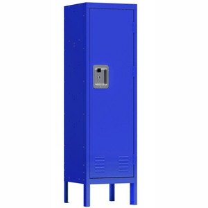 Single Tier Steel Locker with 2 Compartments, Metal Storage Cabinet for ...