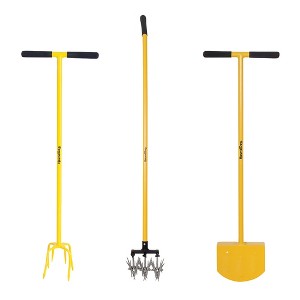 3-Piece Garden Tool Set with Claw, Cultivator, and Edger - Hound Dog - 1 of 4