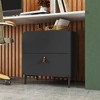 Manhattan Comfort Bogardus Mid - Century Modern 2 Drawer Nightstand - 2 of 4
