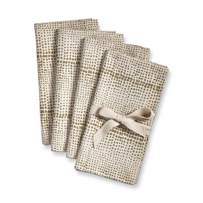 TAG Wabi Sabi Dot Blockprint Cotton Machine Washable Napkin