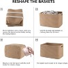 BRINJOY 4 Pack Storage Baskets for Organizing, Woven Baskets for Shelves - Perfect for Toys, Books, Towels, and Clothes - 4 of 4