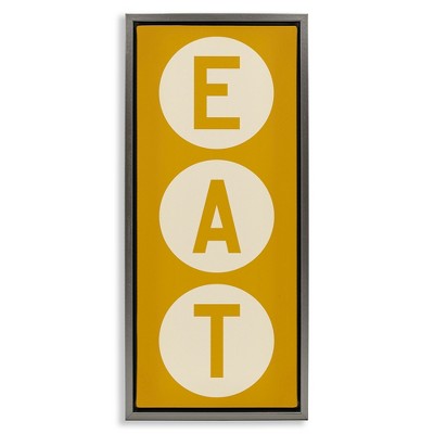 Stupell Industries Retro Style Eat Circle Letters Sign, 11" x 25"