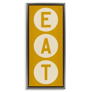Stupell Industries Retro Style Eat Circle Letters Sign, 11" x 25" - 1 of 4