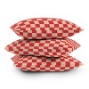 Deny Designs Cuss Yeah Designs Red and Pink Checker Pattern 18"x18" Indoor Throw Pillow - image 4 of 4