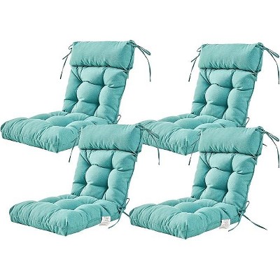 ARTPLAN Patio Chair Cushion,Tufted Adirondack Outdoor Chair Cushion,Wicker High Back Outdoor Seat Cushion,Set of 4,21"X21"X4" (4 Pack)