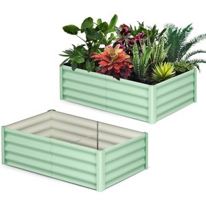 coucheta 6x3x1FT Planter Raised Beds , Upgraded-Quality Raised Bed with Open Base and Safe Edge, Outdoor Planter for Flowers and Plants - 1 of 4