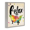Stupell Industries Relax Rainbow Colors Icon Bath, 24" x 24" - 3 of 4