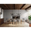 Progress Lighting, Boundary Collection, 4-Light Chandelier, Matte Black, Wood Shade - 2 of 3