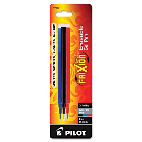  Pilot Refills for Frixion Erasable Gel Ink Pens, Fashion  Assorted, Pack of 9 (77336) : Office Products