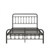 FULL Metal Platform Bed Frame with Headboard, Strong Slat Support, No Box Spring Needed,Easy Assembly BLACK - 3 of 4