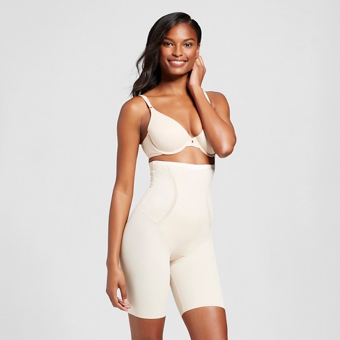 Maidenform Self Expressions Women's Firm Foundations Thighslimmer - Beige S  : Target