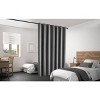 Legacy Decor Blackout Room Divider Panel Privacy Partition Heavyweight Premium Fabric Thermal Insulated Grommet Top - 2 of 4