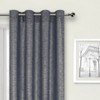 Kate Aurora Glam Chic Living 2 Pack Metallic Foil Sparkle Slub Sheer Grommet Top Curtain Panels - 2 of 4