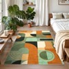 Area Rug Modern Geometric Abstract Rug Bedroom Ultra-Thin Soft Low Pile Large Carpet Living Room Non Slip Dining Room - 3 of 4