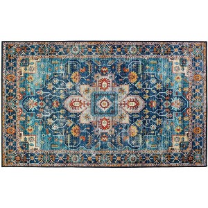 Homefires Sultan Indoor Rug – 3' x 5' Area Accent Rug in Traditional Multicolor Medallion Design - 1 of 3