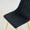 NicBex Set of 4 Dining Chair Upholstered Fabric Side Chair with Curved Back & Metal Legs for Kitchen,Living Room - 4 of 4