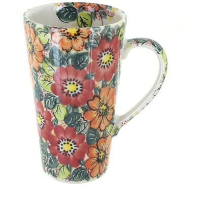 Blue Rose Polish Pottery Marigold Surprise Large Coffee Mug