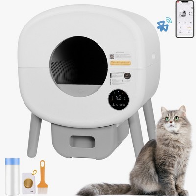 JUJABU Automatic Large Capacity Self-Cleaning Litter Box  with Infrared/Gravity/Ambient Light Function