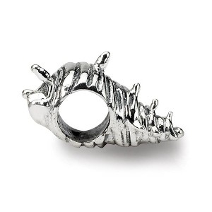 Black Bow Jewelry Sterling Silver Seashell Bead Charm - 1 of 4