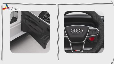 12V Dark Blue Audi RS E-tron GT Kids Ride-On Car