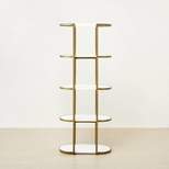 59" Varese Brushed Brass Bookcase - Opalhouse™ designed with Jungalow™