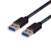 SatelliteSale Digital USB 3.0 Data Cable Male to Male Type A SuperSpeed 5Gbps Universal Wire PVC Black Cord - 2 of 4