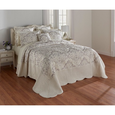 Brylanehome Amelia Bedspread - Twin, Ivory Lavender : Target