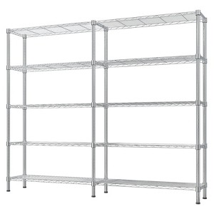 SEVOBAL Utility Storage Shelves Adjustable Multi Tier Design Durable Iron for Home Office Garage Organization, White, 29.92"*14.37"*13.18" - 1 of 4