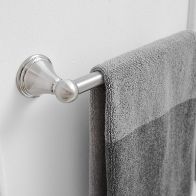 Brushed Nickel 24-Inch Wall Mounted Towel Bar