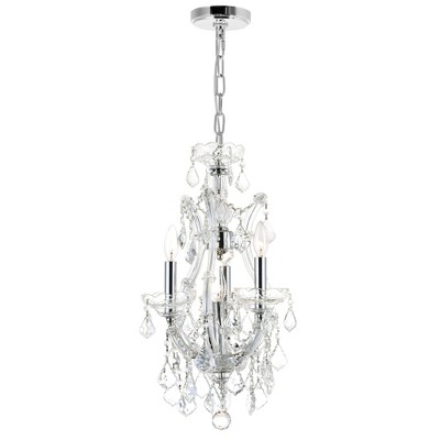 CWI Lighting Maria Theresa 4 Light Up Mini Chandelier With Chrome Finish