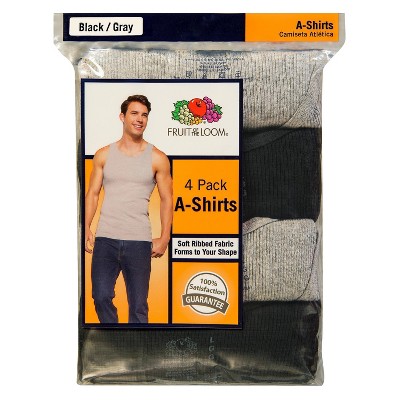 Photo 1 of Fruit of the Loom Men's A-Shirt 5pk - Black/Gray -2XL-