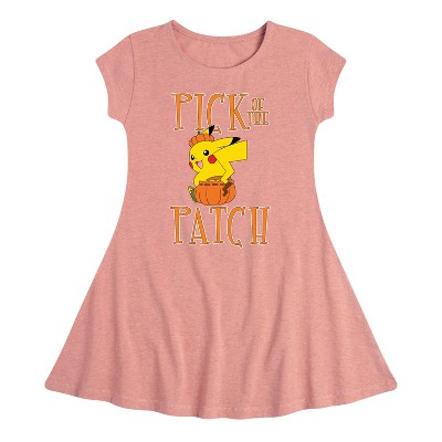 Girls' - Pokémon - Pick of the Patch Fit & Flair Cap Sleeve Dress