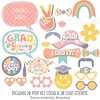 Big Dot of Happiness Groovy Grad - Hippie Graduation Party Photo Booth Props Kit - 20 Count - 3 of 4