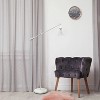 Swing Arm Floor Lamp with Glass Cylindrical Shade - Lalia Home - image 4 of 4