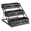 3-Layer Carbon Steel Kitchen Spice Rack Condiment Rack Countertop Household Clip-On Oil, Salt, Sauce And Vinegar Seasoning Storage Rack - 2 of 2