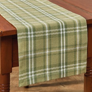 Park Designs Verbena Green Plaid Table Runner 13" x 54" - 1 of 4