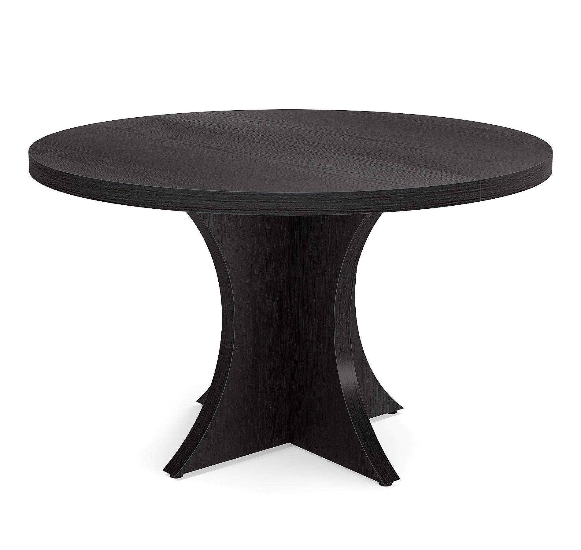Tribesigns 47" Dining Room Table for 4-6 People, Wood Dinner Table, Black