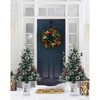 Jojoka 3ft Pre-Lit Christmas Tree, Artificial Xmas Trees with 78 Warm White Lights, Lightbox Base, Snow Flocked Xmas Trees for Home, Tabletop Decor - 3 of 4