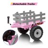 Kids Ride On Tractor,12V Kids Battery Powered Electric Tractor with R/C and Trailer - 3 of 4