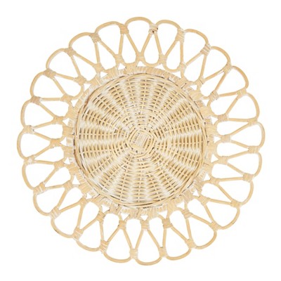 Saro Lifestyle Rattan Table Mats, White, (set Of 4 Pcs) : Target