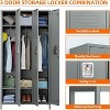 SUXXAN 3 Doors Metal Locker, Storage Lockers for Employees,72" H Employee Lockers for Home, School, Office, Gym-Required Assembly - 4 of 4