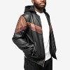 X RAY Mens Lightweight Motorcycle PU Leather Jacket With Faux Shearing Lining - 4 of 4