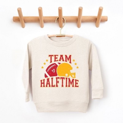 The Juniper Shop Team Halftime Distressed - Red Youth Ultra-Soft Graphic Sweatshirt