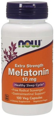 Melatonin 10 mg by Now Foods  -  100 VegCap