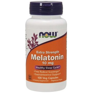 Melatonin 10 mg by Now Foods  -  100 VegCap - 1 of 2